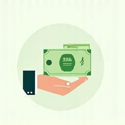 Illustration of a payment process, representing completing payment
