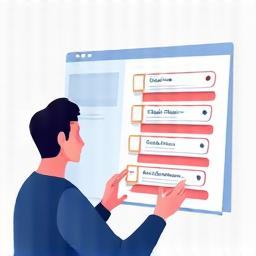 Illustration of a person looking at course options, representing exploring courses