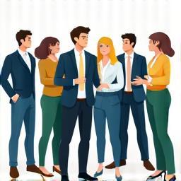 Illustration of diverse professionals discussing, representing expert instruction